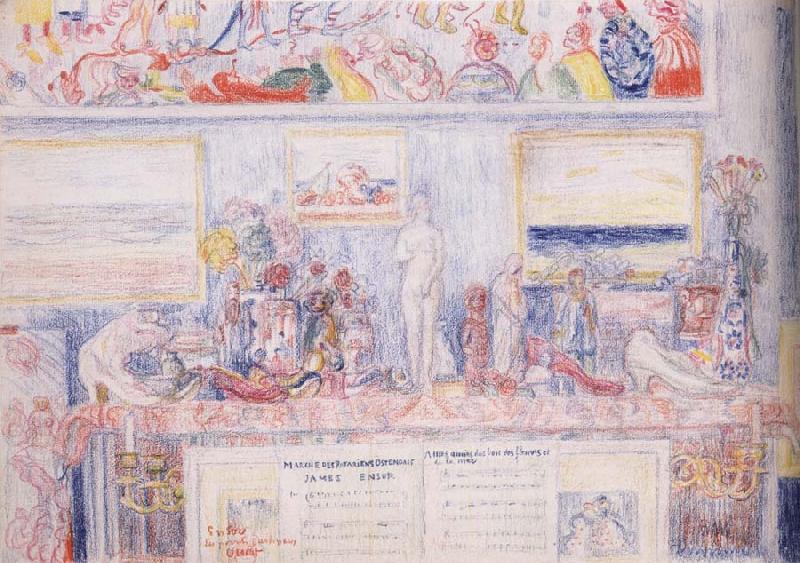 James Ensor Point of the Compass Germany oil painting art